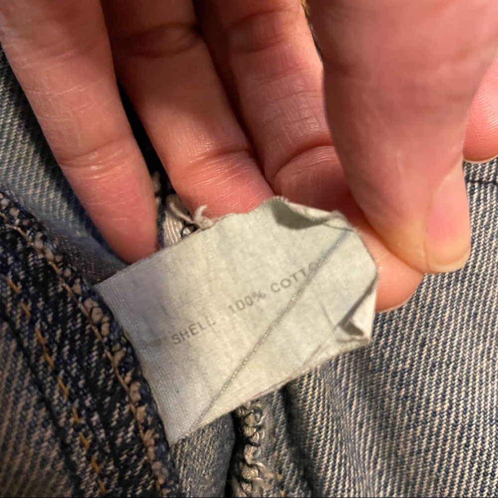 GAP Distressed Classic Blue Denim Jean Jacket Small - Picture 12 of 13